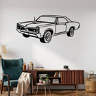GTO (1966-1967) Angle Silhouette Metal Wall Art
