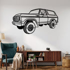 Bronco - 2nd Gen. (1978) Angle Silhouette Metal Wall Art