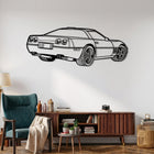 Corvette ZR-1 - C4 (1990-1995) Angle Silhouette Metal Wall Art