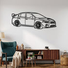 WRX STI (Pre-facelift Gen. / VA Gen.) Angle Silhouette Metal Wall Art