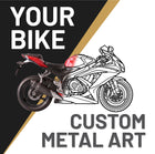 Your Custom Silhouette Metal Motorcycle Wall Art