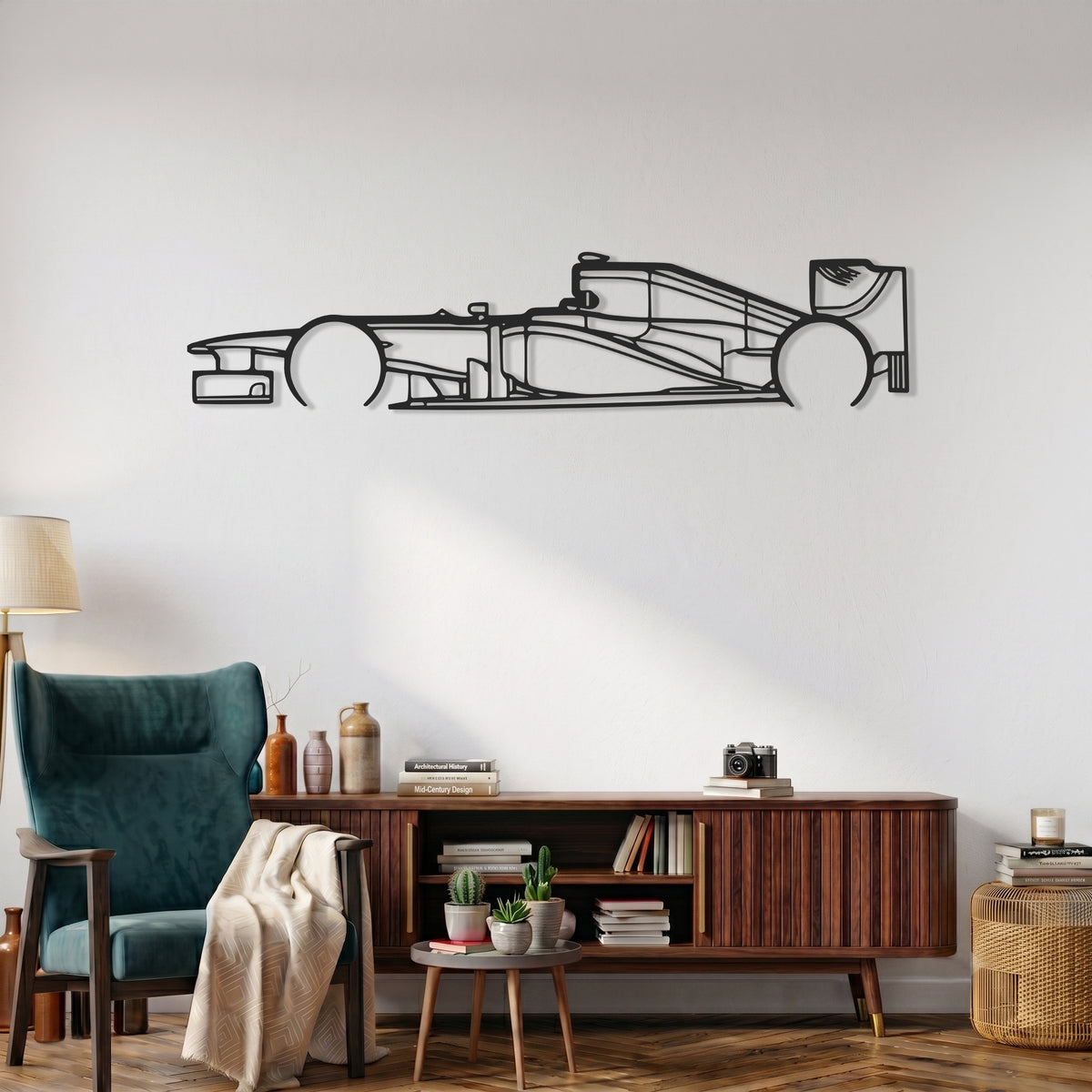 F1 High-Nose (2016) Car Silhouette Metal Wall Art