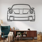 911 GT3 (Type 992) Angle Silhouette Metal Wall Art