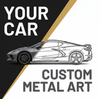 Your Custom Silhouette Metal Car Wall Art