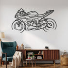 Ninja ZX-6R 2021 Motorcycle Silhouette Metal Wall Art