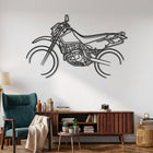 DR650 1996 Motorcycle Silhouette Metal Wall Art