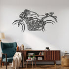 MT-07 2021 Motorcycle Silhouette Metal Wall Art