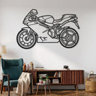 F4 2010 Motorcycle Silhouette Metal Wall Art