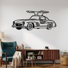 300SL Gullwing (1954-1957) Angle Silhouette Metal Wall Art