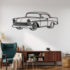 Bel Air (1956) Angle Silhouette Metal Wall Art