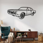 Oldsmobile442 (1964-1971) Angle Silhouette Metal Wall Art
