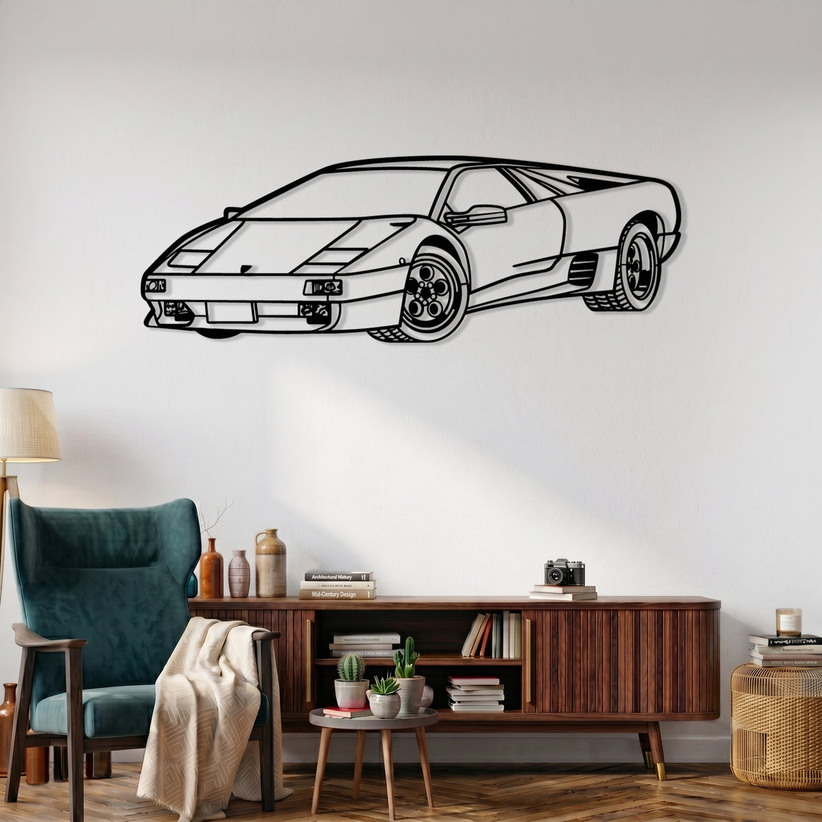 Diablo VT (1990-2001) Angle Silhouette Metal Wall Art