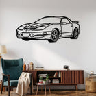 Firebird TransAm - WS6 Performance Package (1998-2002) Angle Silhouette Metal Wall Art