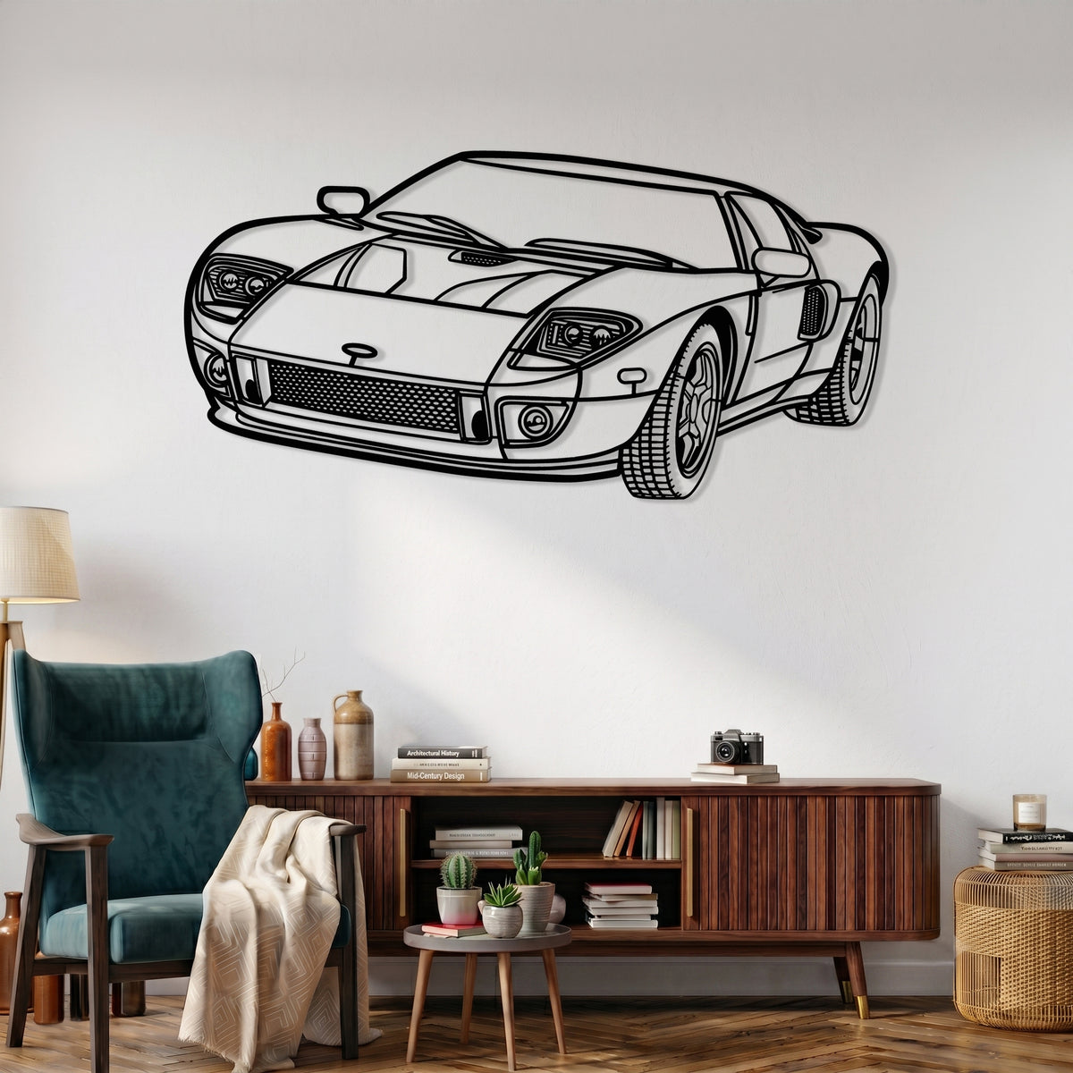 GT (2005-2006) Angle Silhouette Metal Wall Art