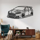 Focus ST (3rd Gen. / Mk3 Facelift) Angle Silhouette Metal Wall Art