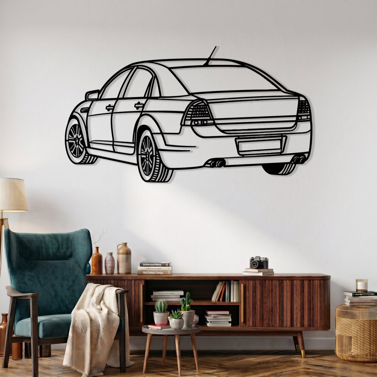 Caprice Angle Silhouette Metal Wall Art
