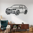 Q7 (2nd Gen. / Typ 4M) Angle Silhouette Metal Wall Art