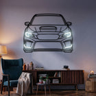 WRX STI Front View Car Metal Neon Wall Art