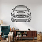 Impreza WRX STI Coupe (GV/GR) 2nd Gen. Front View Metal Wall Art