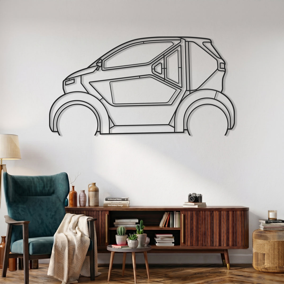 Duo Electric Quadricycle 2024-Present Car Silhouette Metal Wall Art