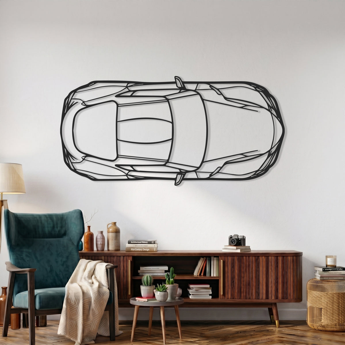 Supra MK5 Top View Metal Wall Art