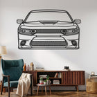 Charger SRT Hellcat Angle Silhouette Metal Wall Art