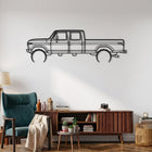 F-350 Crew Cab - 6th Gen. (1976) Car Silhouette Metal Wall Art