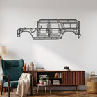 AM General H1 / H1 Alpha Car Silhouette Metal Wall Art