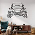 Wrangler JK 3rd Gen. Custom OFF-Road Angle Silhouette Metal Wall Art