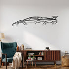 Countach (1990) Car Silhouette Metal Wall Art
