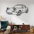 MX-5 Miata - NA Gen. (1989-1997) Angle Silhouette Metal Wall Art