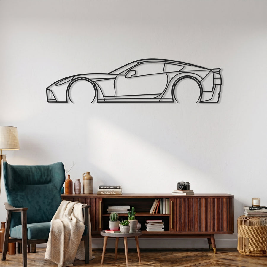 فن الجدار المعدني بتصميم سيارة كورفيت C7