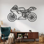 848 2009 Motorcycle Silhouette Metal Wall Art