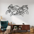Ninja ZX-6R 2003 Motorcycle Silhouette Metal Wall Art