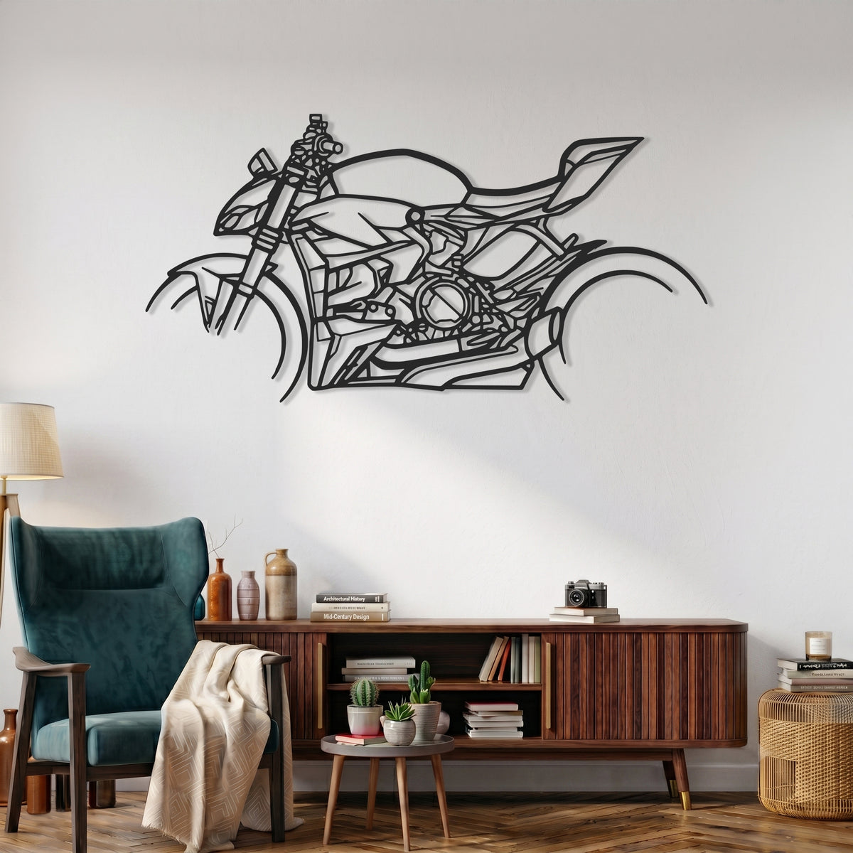 Streetfighter V2 2022 Motorcycle Silhouette Metal Wall Art