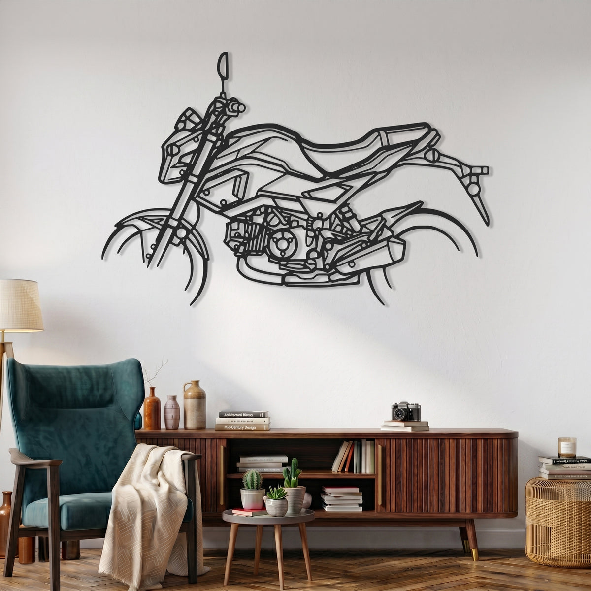 Grom 2022 Motorcycle Silhouette Metal Wall Art
