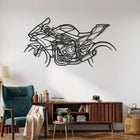 Ninja H2R 2015 Motorcycle Silhouette Metal Wall Art