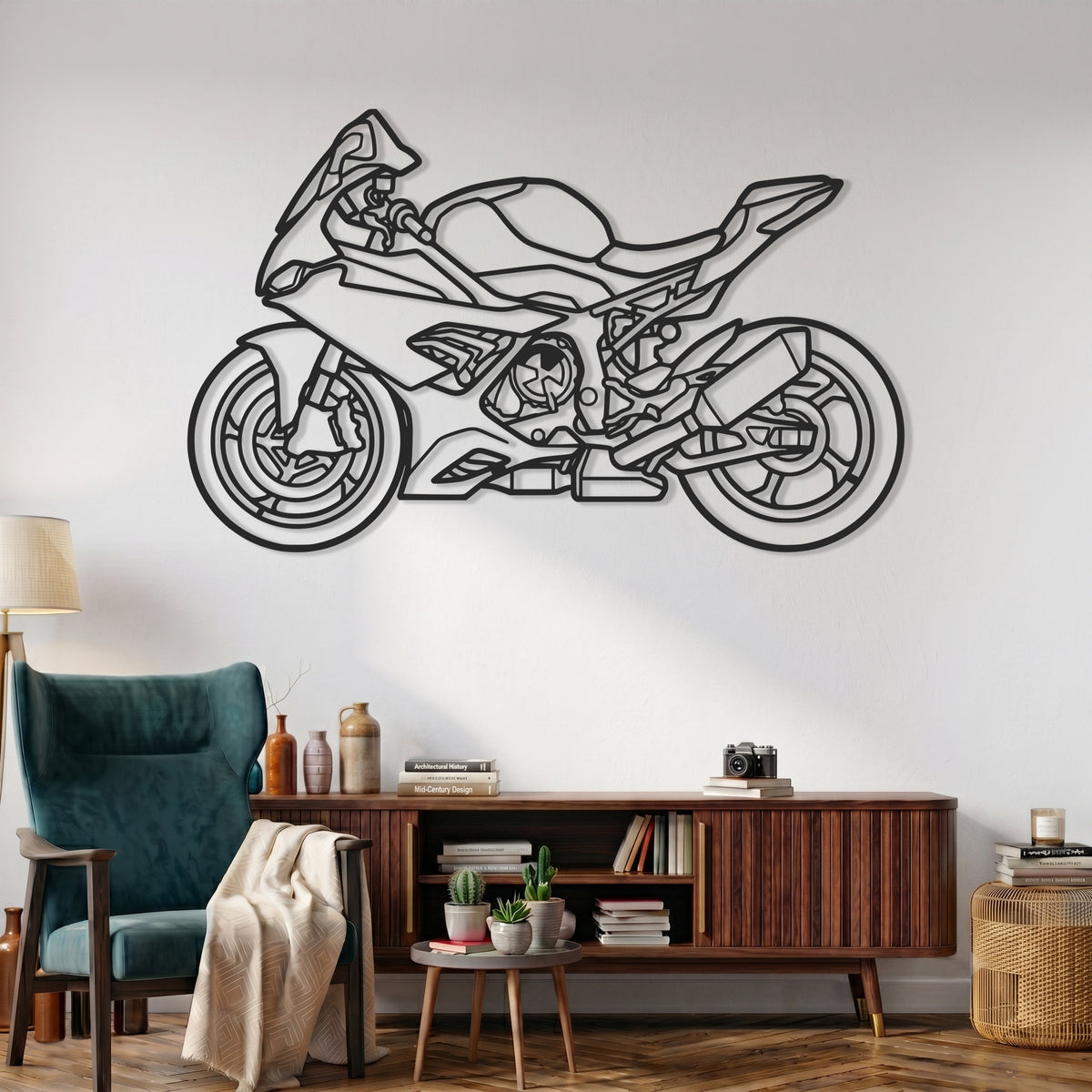 S1000RR 2019 Motorcycle Silhouette Metal Wall Art