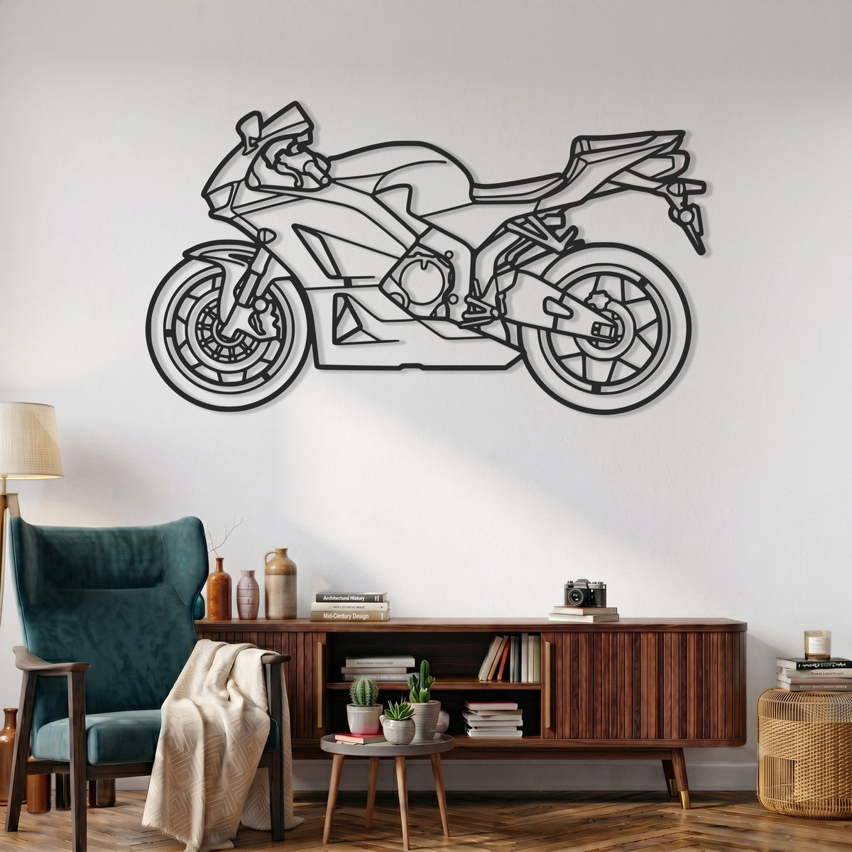 CBR600RR 2013 Motorcycle Silhouette Metal Wall Art