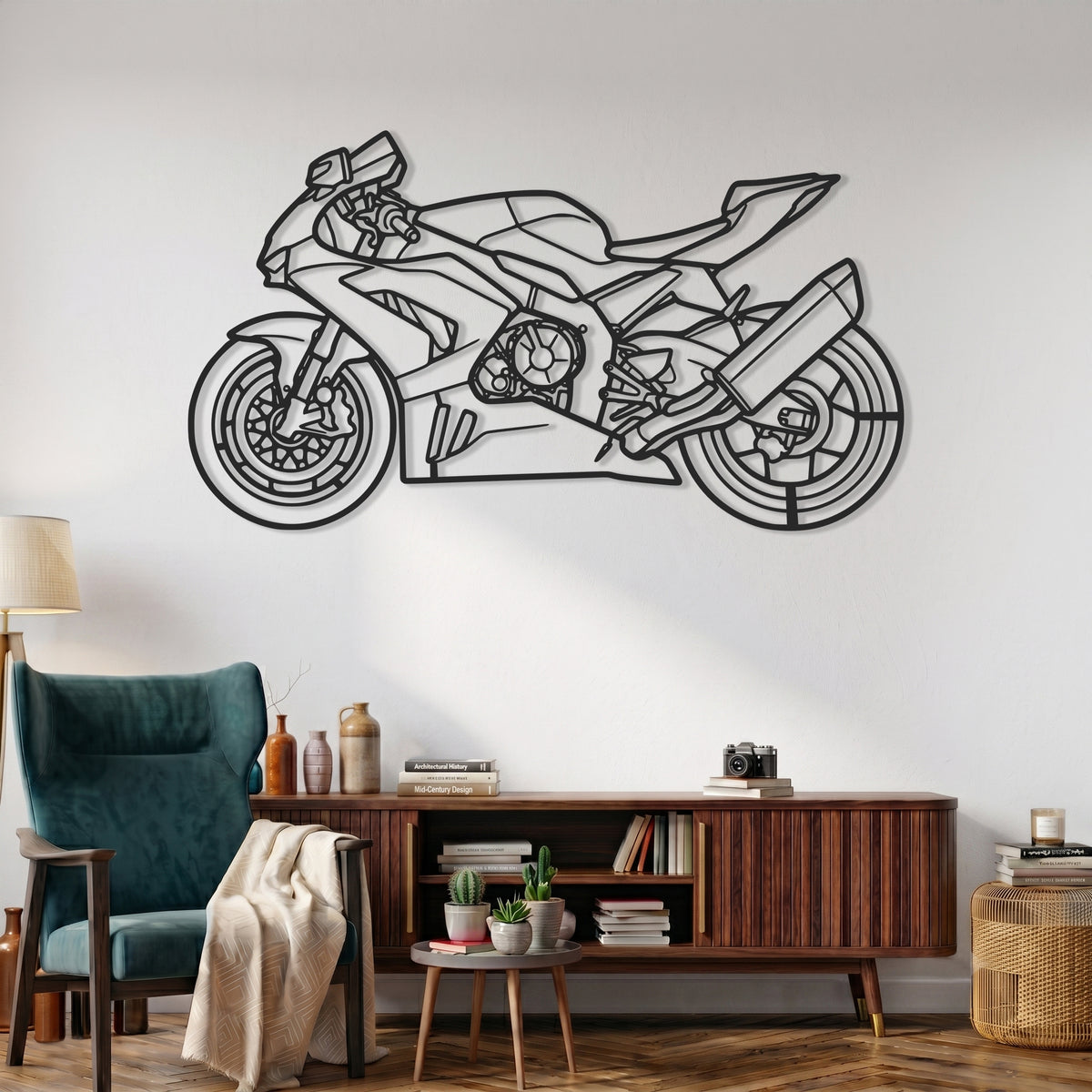 CBR1000RR-R Fireblade 2020 Motorcycle Silhouette Metal Wall Art